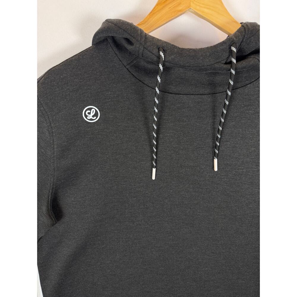 Legends Logan Men’s XL Black Heather High Neck Tech Hoodie Pullover - Picture 2 of 10